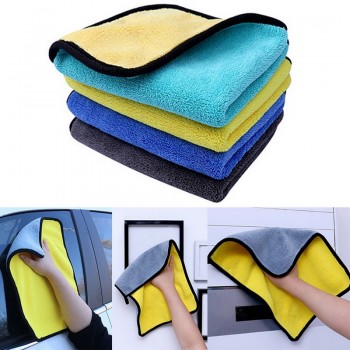 30*30cm Car Care Polishing Wash Towel Plush Double-sided coral fleece Washing Drying Towel Strong Thick Plush Car Cleaning Cloth