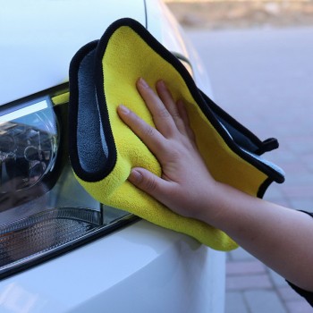 30*30cm Car Care Polishing Wash Towel Plush Double-sided coral fleece Washing Drying Towel Strong Thick Plush Car Cleaning Cloth