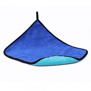 30*30cm Car Care Polishing Wash Towel Plush Double-sided coral fleece Washing Drying Towel Strong Thick Plush Car Cleaning Cloth