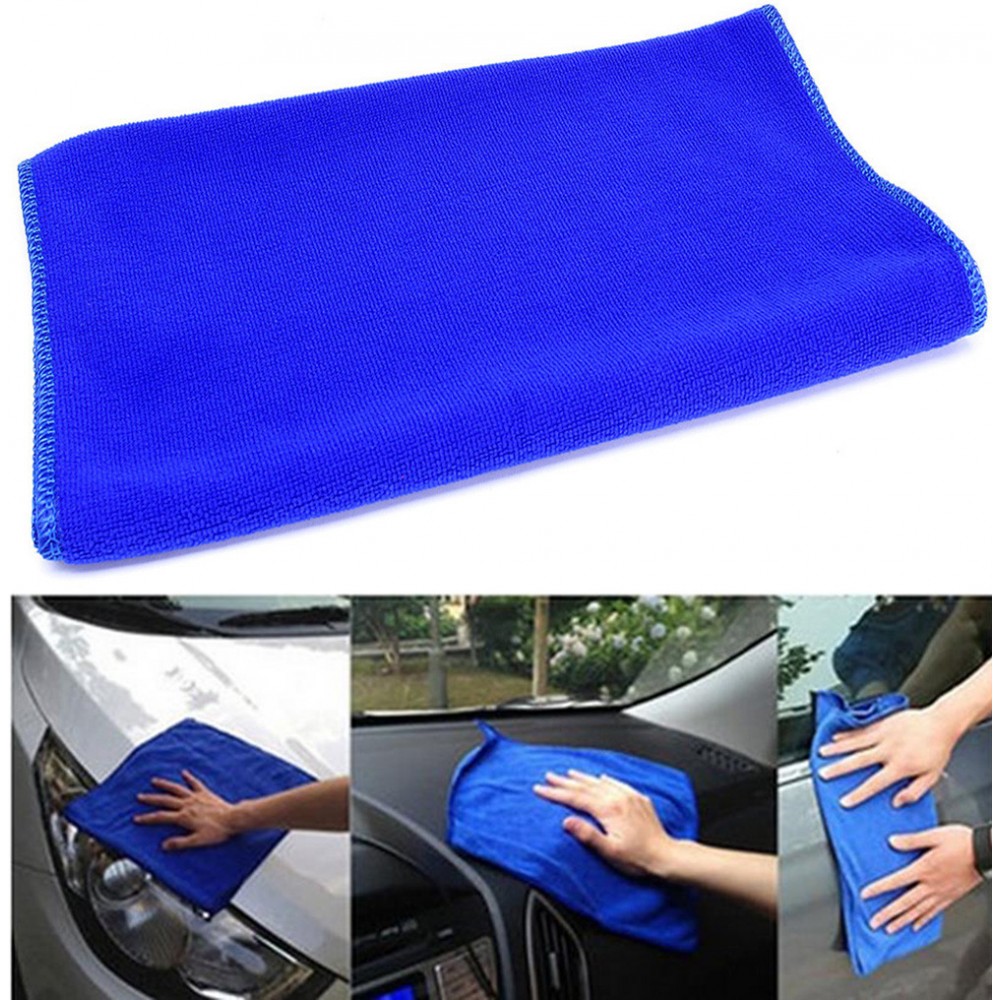 Auto Care New Practical 1Pcs Blue Soft Microfiber Absorbent Towel Car Wash Cloth Car Auto Care Microfiber Towels Car Care #A