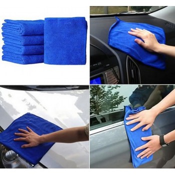 Auto Care New Practical 1Pcs Blue Soft Microfiber Absorbent Towel Car Wash Cloth Car Auto Care Microfiber Towels Car Care #A