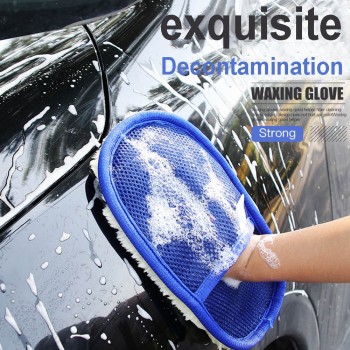 Car Wash Clean Sponge Brush Glass Cleaner Blue Wave Car Wash Triangle Various styles Towel Accesorios de coche Durable