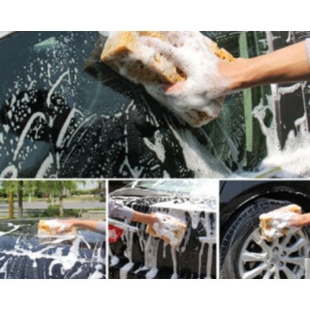 Fashion New Practical Yellow Nonslip Sponge Towel Washing Cleaner Tool For Car Auto Car cleaning auto accessorie