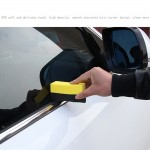 2pcs U Shape Car Cleaning Sponge Towel Tire Waxing Polishing Compound Washing Pad Brush High cost performance