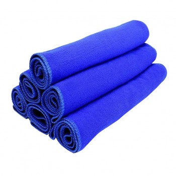 12Pcs Blue Soft Absorbent Wash Cloth Car Auto Care Microfiber Cleaning Towels car wrap High cost performance Toalla de coche
