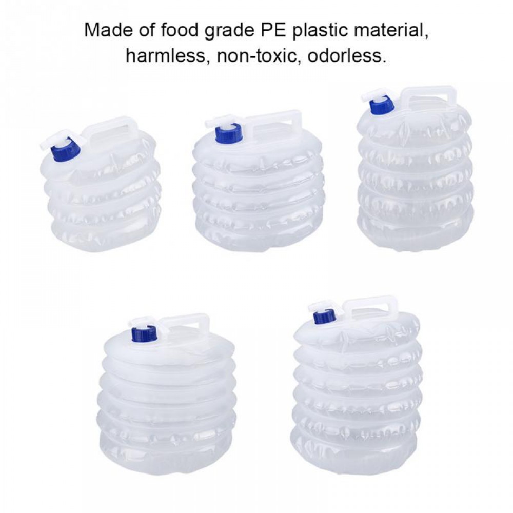 8L Portable Outdoor Car Camping Plastic Folding Compressible Bucket Collapsible Water Container Car Bucket Car Accessories