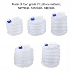 8L Portable Outdoor Car Camping Plastic Folding Compressible Bucket Collapsible Water Container Car Bucket Car Accessories