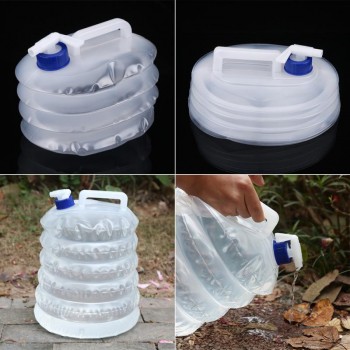 8L Portable Outdoor Car Camping Plastic Folding Compressible Bucket Collapsible Water Container Car Bucket Car Accessories