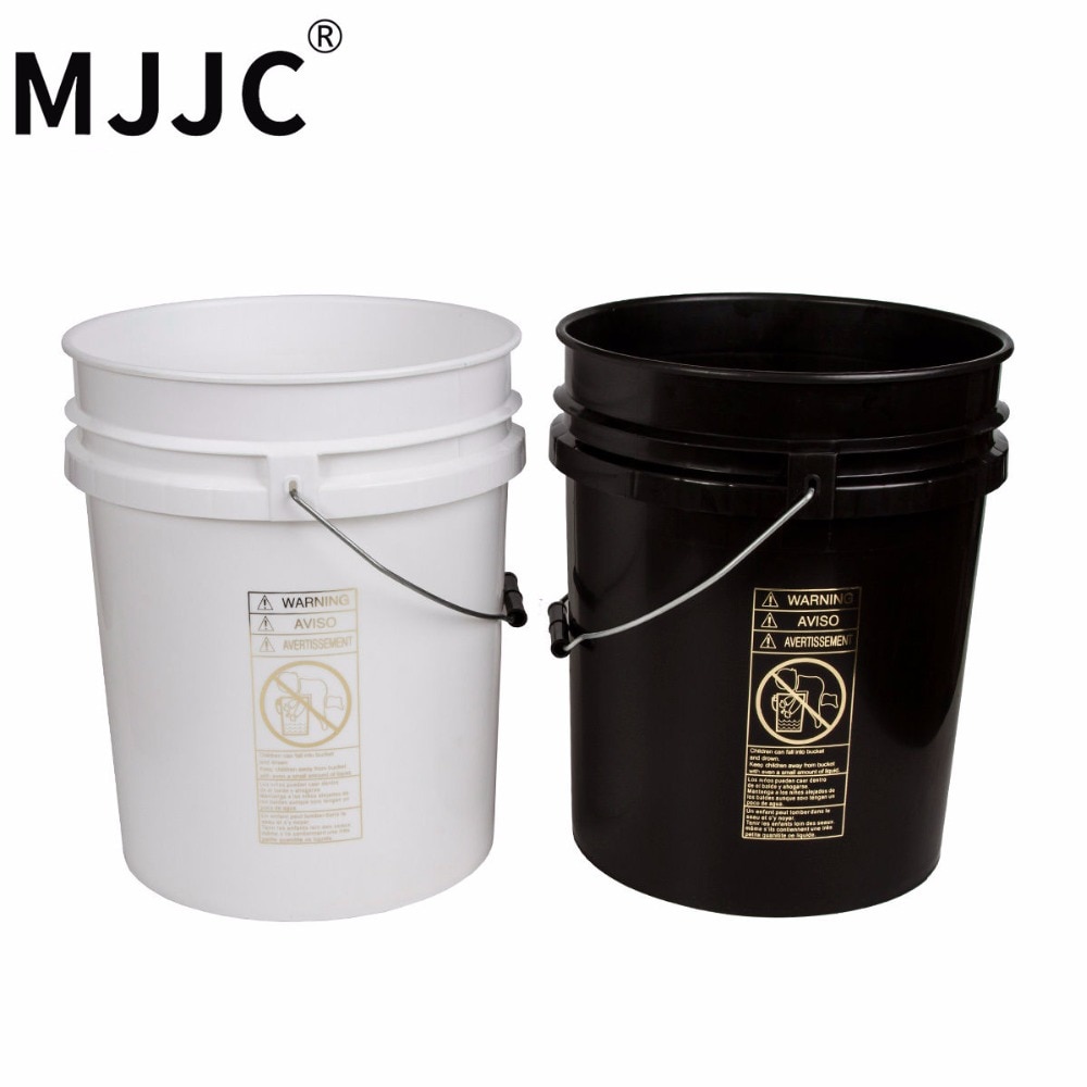 MJJC Brand with High Quality Dual Bucket two bucket washing Kit each bucket 5 gallon(20L) one black and one white