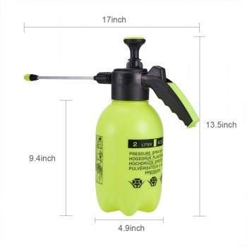 2L Car Cleaning Water Spray Pressure Sprayer Bottle  Multi-Purpose Sprayer Garden Hand Pressed Watering Pot With Extended Wand