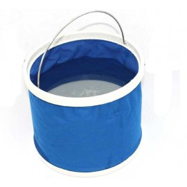 Foldable Oxford Bucket 11L Big Volume Folding Bucket Car Washing Outdoor Camping Hiking Traveling Fishing Water Bucket