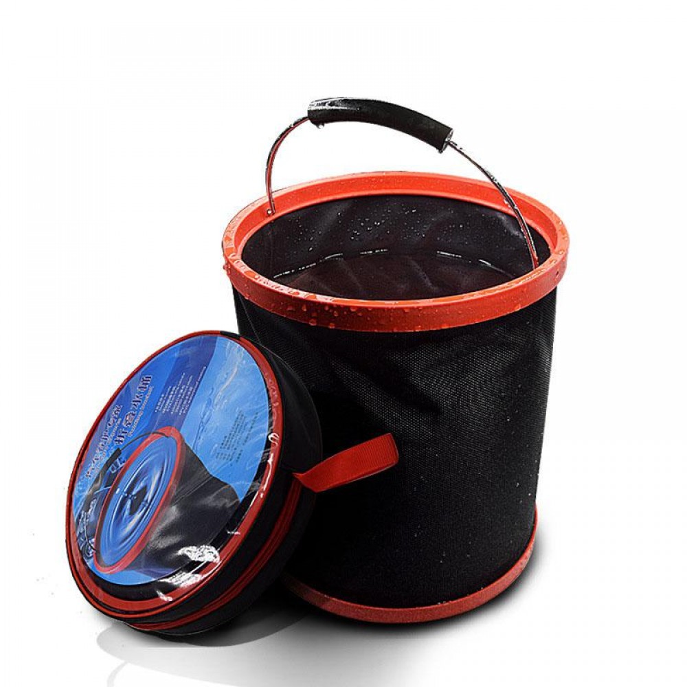 LumiParty 12L Portable Large-Capacity Outdoor Camping Fishing Folding 12L folding bucket Water Bucket Car Storage Tool r30