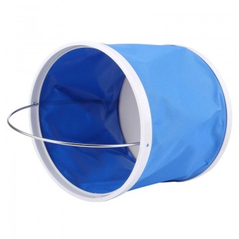 11L folding portable car wash bucket waterproof oxford buckets outdoor washing cleaing fishing camping auto accessories blue