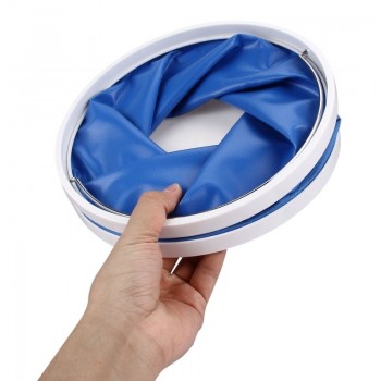 11L folding portable car wash bucket waterproof oxford buckets outdoor washing cleaing fishing camping auto accessories blue