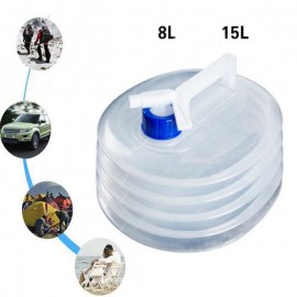 YG 8L/15L Portable Folding PE Water Bottle Compression Outdoor Camping Car Collapsible Water Bag Foldable Bucket