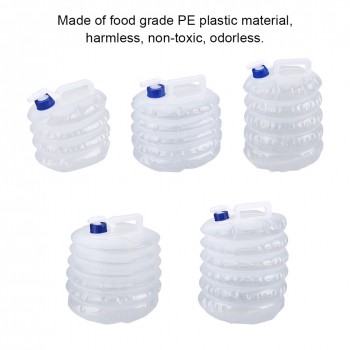 Car Portable Outdoor Car Camping Plastic Folding Compressible Bucket Collapsible Water Container Car Accessories Storage Tool