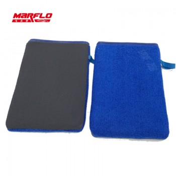 MARFLO Car Care Maintenance Tools Magic Clay Glove Blue Mitt Microfiber Auto Detailing Cleaner Washer