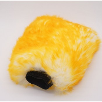 Double Side Pure Wool Wash Mitt Car Wash Gloves Super Long Hair Car Washing Cleaning Polishing Gloves Luxury Lamb Wool Glove