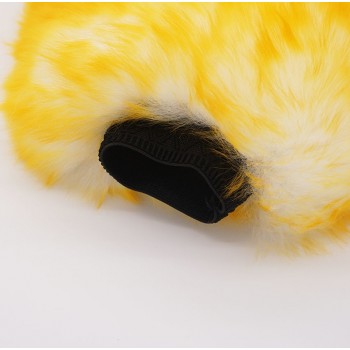 Double Side Pure Wool Wash Mitt Car Wash Gloves Super Long Hair Car Washing Cleaning Polishing Gloves Luxury Lamb Wool Glove