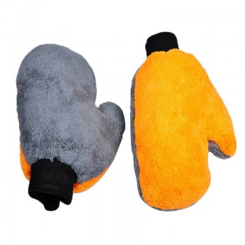 high quality Car Wash Glove double face coral fleece/coral velvet thicken Cleaning Cloth Water Absorption Detailing Dust cleaner