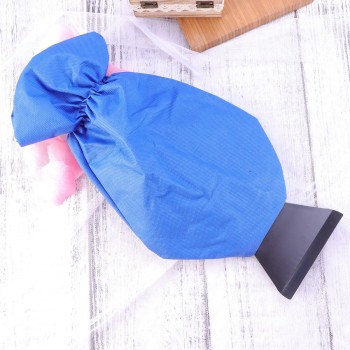 Car Snow Scraper Removal Gloves Handheld Car Cleaning Snow Shovel Clean Tool Ice Scraper for Auto Window Car-styling (Blue)
