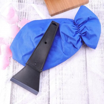 Car Snow Scraper Removal Gloves Handheld Car Cleaning Snow Shovel Clean Tool Ice Scraper for Auto Window Car-styling (Blue)