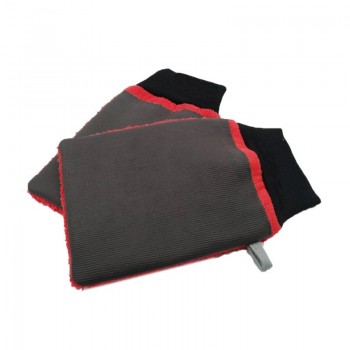 Marflo Car Wash Glove with Cuff Magic Clay Mitt Microfiber Magic Clay Bar on the Glove and Mitt for Paint Care