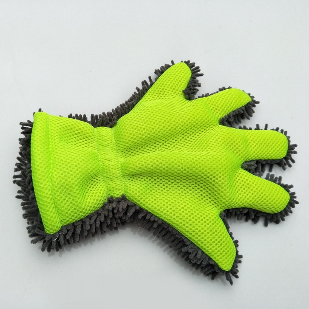 high quality Car Wash Glove thicken Cleaning 5 finger car wash glove Household cleaning Water Absorption Detailing Dust cleaner