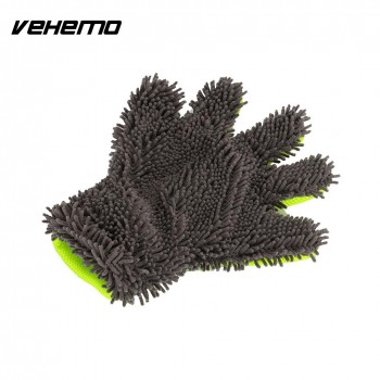 Vehemo Chenille Brush Car Care Car Wash Glove Soft Cleaning Glove Cleaning Tool Cleaning Cloth Hard Wearing Automobile