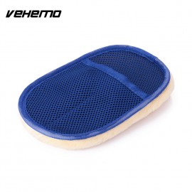 1PCS 2Color Imitation Wool Motorcycle Car Washing Gloves Supplies Universal