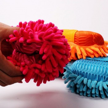 High quality Ultrafine Chenille Fiber Multifunctional Hand Towel Cleaning Car Gloves Washing glass furniture Practical durable
