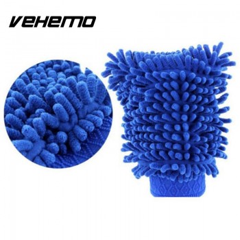 Vehemo Cars Multicolor Car Washing Glove Gloves Quality Universal Double Sided Washing Washing Glove Cleaning Supplies Flannel