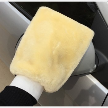 Car Wash Mitt Double Sided Wool Microfiber Car Cleaning Glove for Motorcycle Wax Polishing Washer Sponge Car Care Cleaning