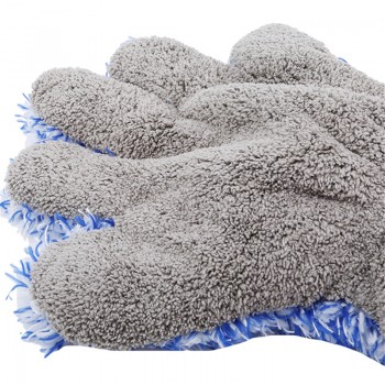 Car Cleaning Gloves High Quality Coral Fleece Car Wash Cleaner 5 Fingers Mitt Absorbable Car Glove Cleaning Care Tools