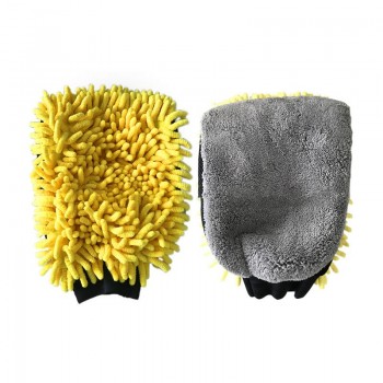 Waterproof Car Wash Gloves Fine Plush Waterproof Coral Fleece Gloves Car Wash Thick Cleaning  Multi-Function Car Wash Tools