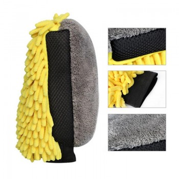 Waterproof Car Wash Gloves Fine Plush Waterproof Coral Fleece Gloves Car Wash Thick Cleaning  Multi-Function Car Wash Tools