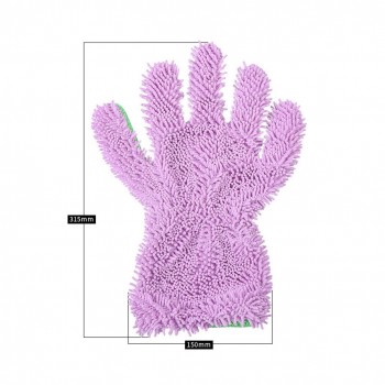 1pc Double Side Car Cleaning Gloves Coral Plush Car Wash Glove Multifunction Cleaning Wipe Dust Glove Wash Sided Auto Supply
