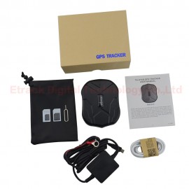 TK905 Waterproof Car GPS Tracker Magnet Vehicle GPS Locator Real Time Lifetime Free Tracking/APP 5000mAh Battery Standby 90Days