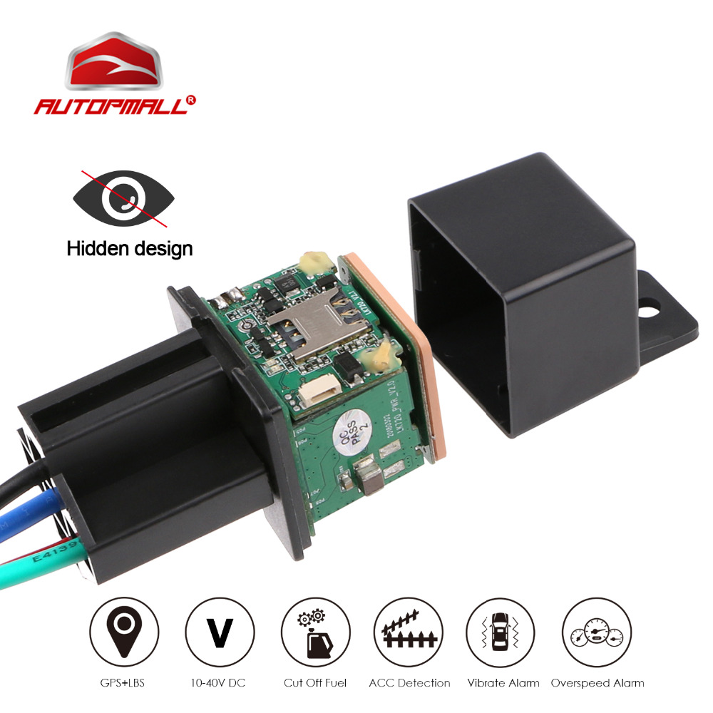 Relay GPS Tracker Car GPS Locator Cut Off Fuel Hidden Design GSM GPS Car Tracker Google Maps Realtime Track Shock Alarm Free APP