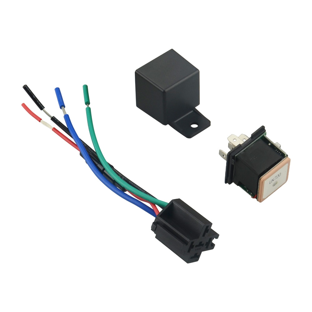 Relay GPS Tracker LK720 Hidden Design Car GPS Locator Cut Off Fuel GSM GPS Car Tracker Google Map Realtime Track Shock Alarm