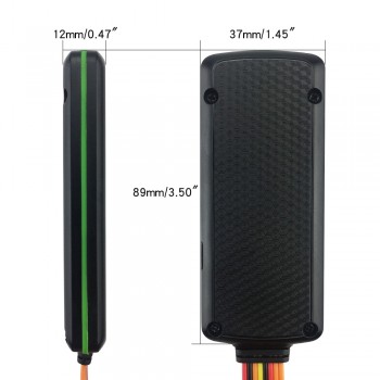 Waterproof IP65 4G LTE Cat M1 GPS Tracker TK319-L for Vehicle GEO-fence Alarm Overspeed Shift Power Disconnect Low Battery Alarm