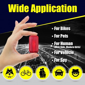 VJOYCAR Waterproof Mini GPS Tracker For Car Motorcycle Pet Children Bike Dog Cat Vehicle Kids Elderly Locator FREE Software APP