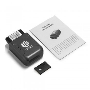 TK206 OBD2 GPS GPRS Real Time Tracker Car Vehicle Tracking System With Geofence Protect Vibration Cell Phone SMS Alarm Alert