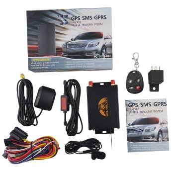 Car GPS Tracker GPS105B Locator TK105B Tracking Device Remote Controller Dual SIM Slot Optional Camera / Fuel Cut Off 100% Coban
