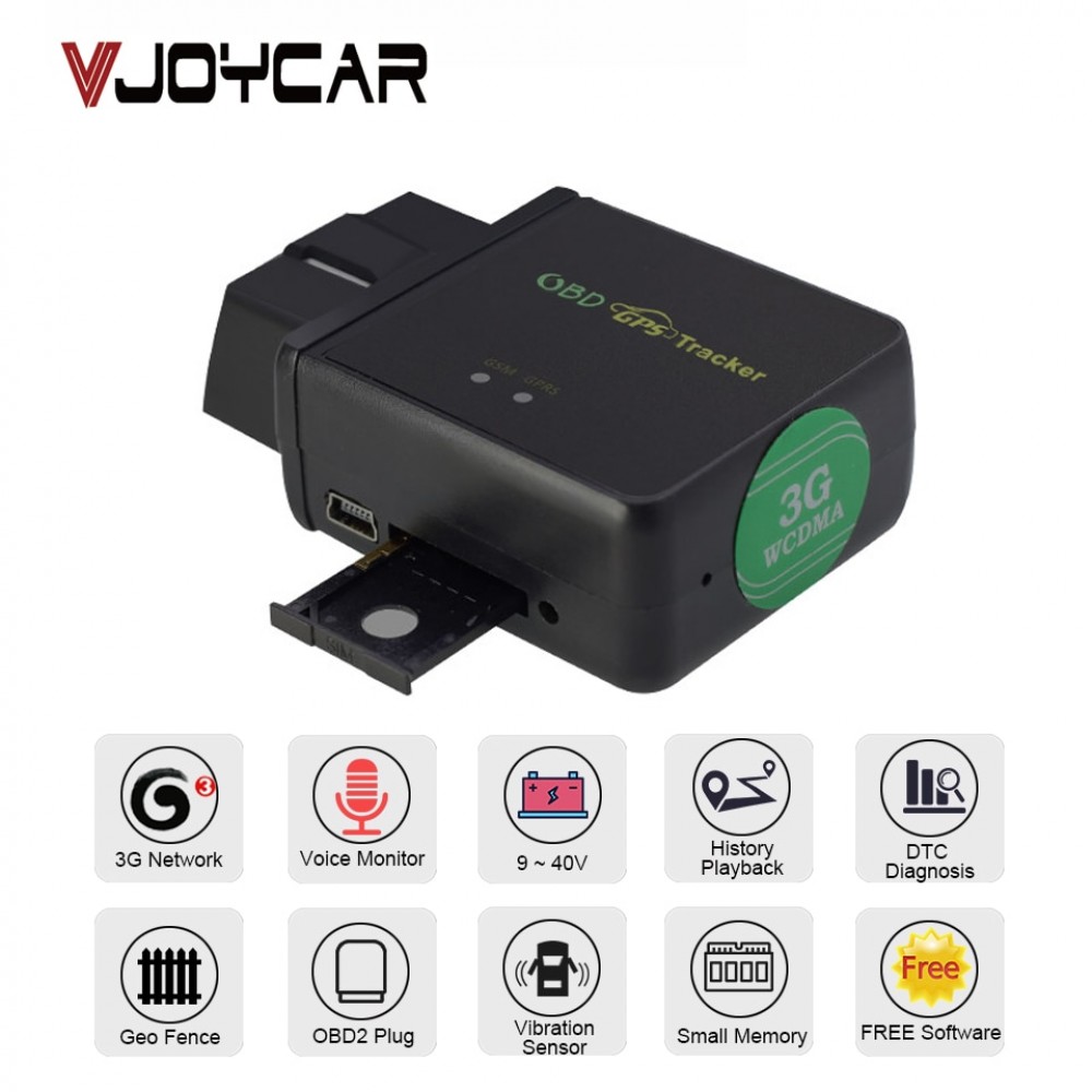 VJOYCAR Real 4G 3G OBD GPS Tracker Car Locator OBDii Diagnostic Tool Canbus Voice Monitor Vibration Alarm Real Time Tracking!