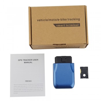 Mini GPRS Car Tracker OBD II TK206 Real Time Car Tracking Device with Geo-fence Protect Anti-theft Vibration Alarm Locator