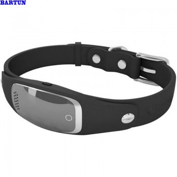 Mini Waterproof Silicon Pets Collar GPS GSM GPRS Tracker Real time Locator GPS+LBS+WIFI Location for Dog Cat Tracking Geofence