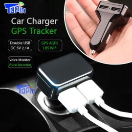 Topin CT2 Car Charger GPS Tracker GPS GSM Wifi LBS Real-time Tracking Call SMS Voice Monitoring Recorder Free APP Web ZX303 PCB
