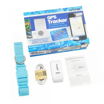100% Original tkstar Tracker TK909 pet gps gsm gprs tracker Locator GPS Tracking device with collar for dog cat free web APP