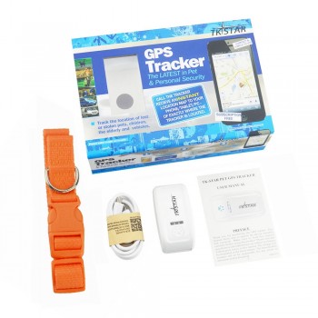 100% Original tkstar Tracker TK909 pet gps gsm gprs tracker Locator GPS Tracking device with collar for dog cat free web APP
